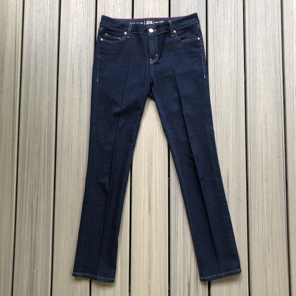 Kate Spade Play Hooky Perry Street Dark Wash Denim Blue Jeans Size 28